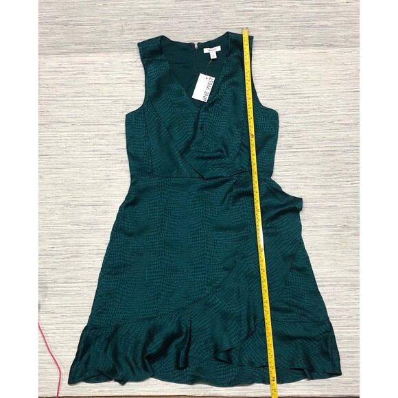 Nine West women's Sleeveless Wrap Mini Dress size M Brazilian teal - Picture 10 of 12